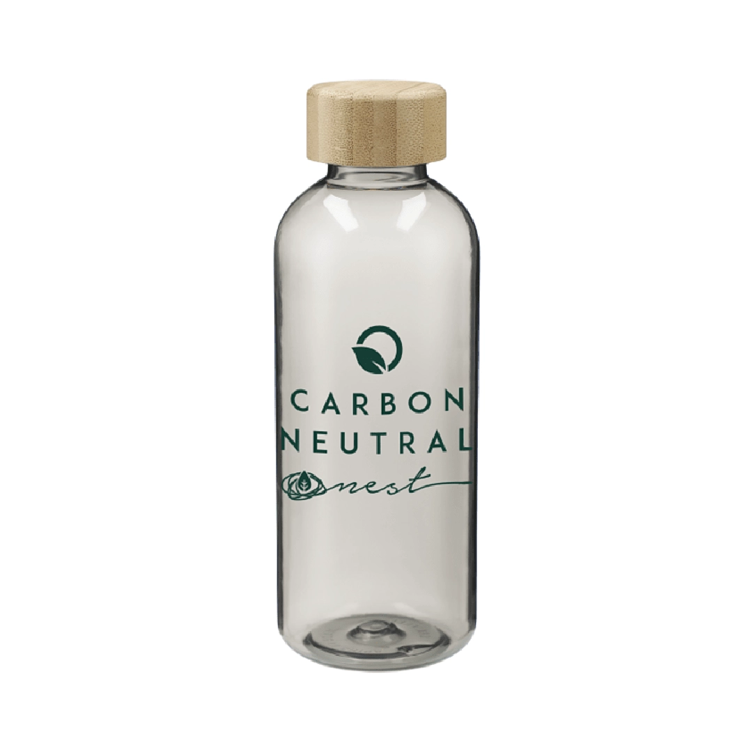 22oz sona rpet reusable bottle w/ fsc® 100% bamboo lid front