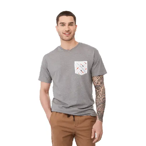 monroe short sleeve pocket tee in front