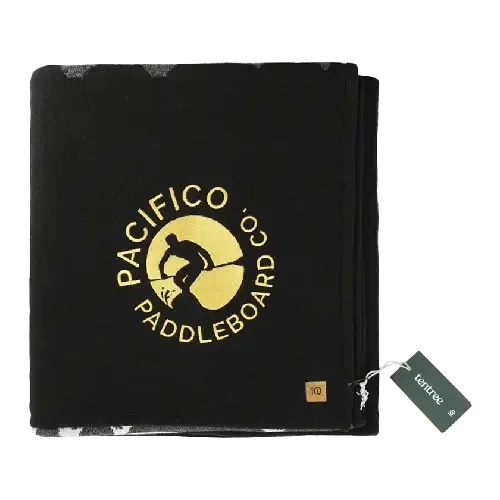 tentree organic cotton juniper blanket in black