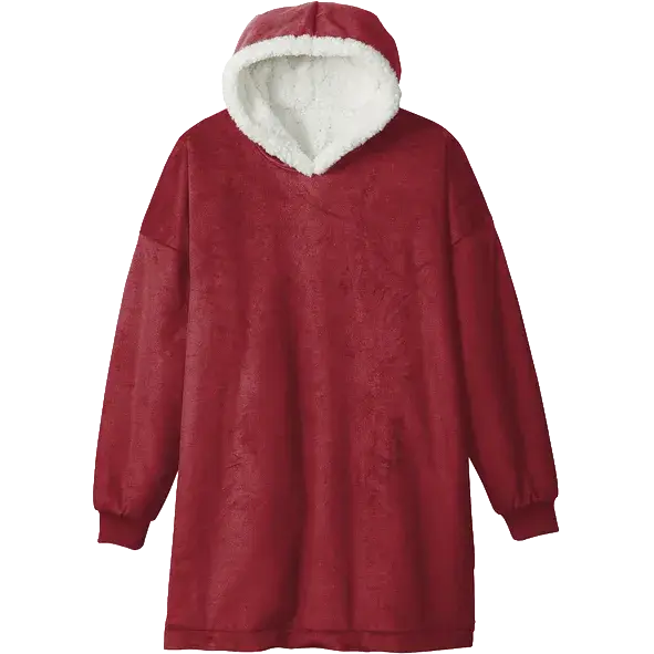 Port Authority® Mountain Lodge Wearable Blanket Red Rhubarb front