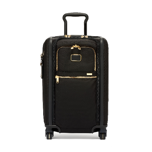international-dual-access-4-wheeled-carry-on-black-gold