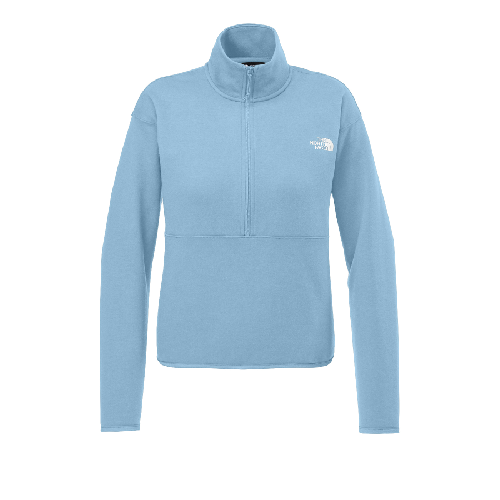 the-north-face-womens-double-knit-1-2-zip-fleece-steel-blue