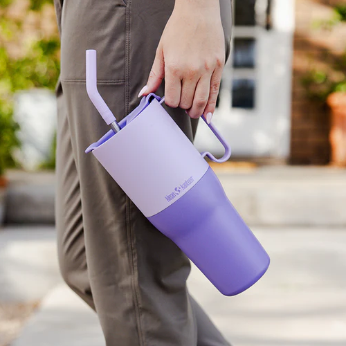 36 oz klean kanteen rise tumbler with straw lid orchid (1)